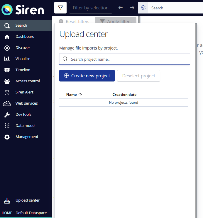 Upload center